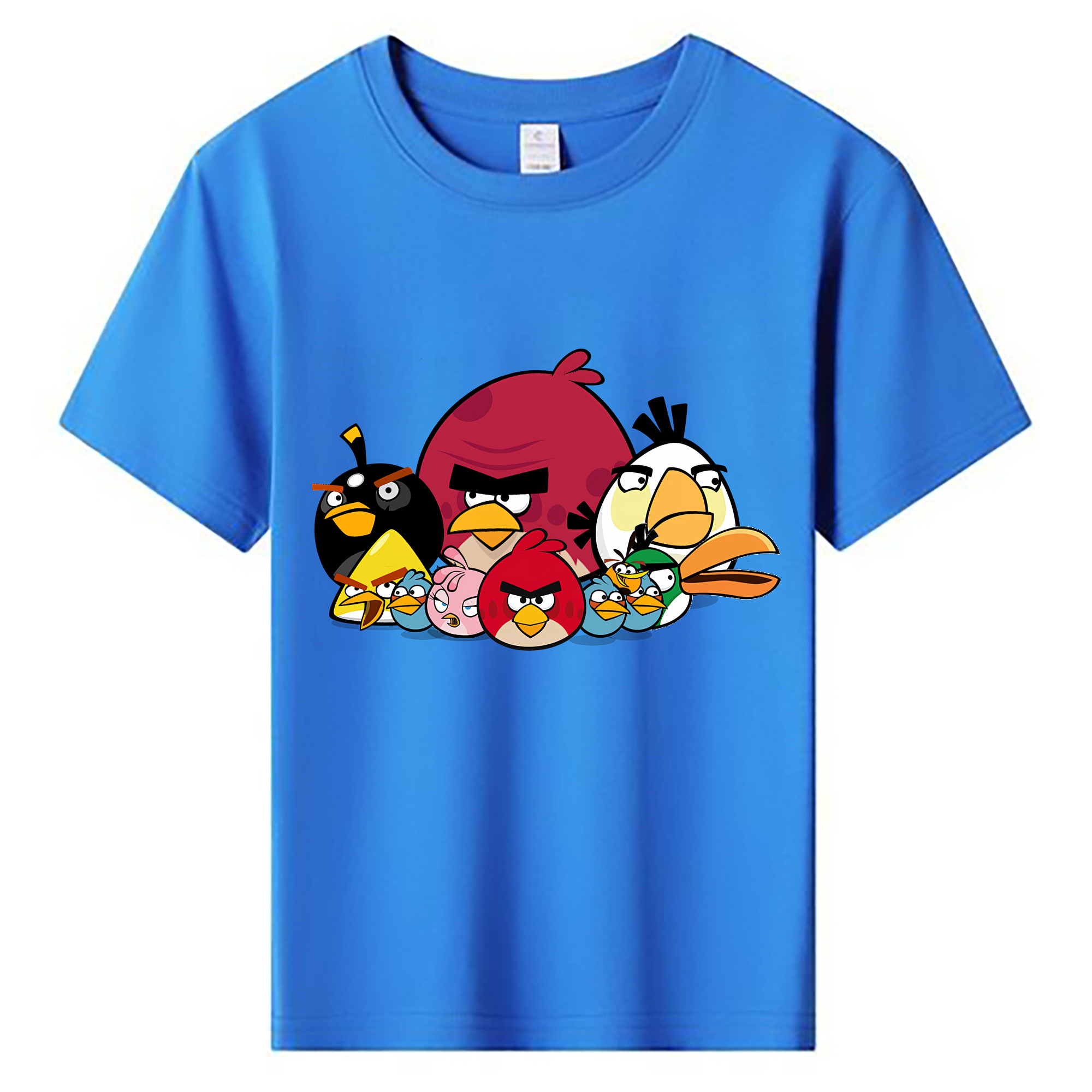 （画像用） Angry Birds アングリーバード 綿100％キッズTシャツ（フロントプリント）